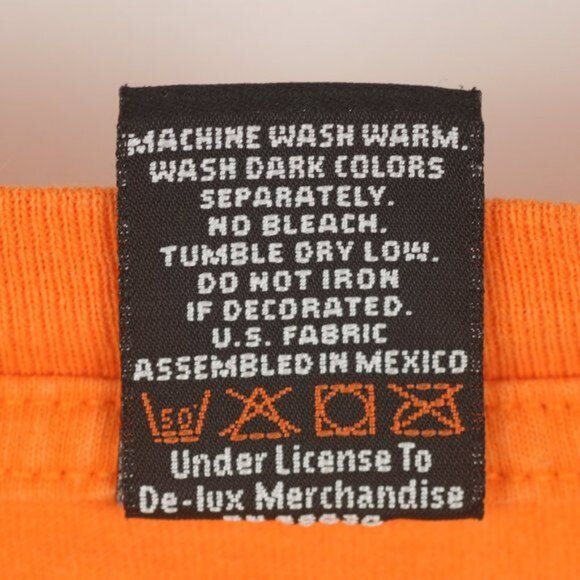 Harley-Davidson Las Vegas, NV Men's 2XL Orange Crewneck Graphic Tank Top - Picture 8 of 8